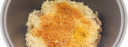 мясной плов в мультиварке. Шаг 4