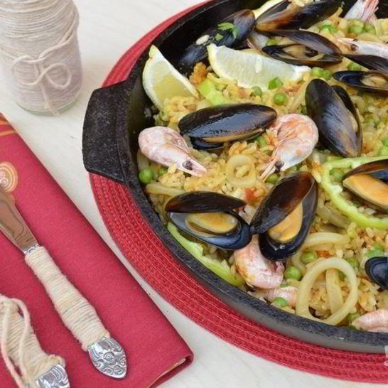 Рецепт паэльи из морепродуктов