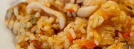 паэлья с курицей и морепродуктами. Шаг 9