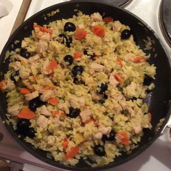 Рецепт паэльи с курицей и овощами