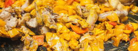 паэлья с морепродуктами и цыпленком. Шаг 9