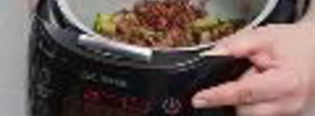 пилав из коричневого риса, спаржи и грибов в мультиварке. Шаг 4