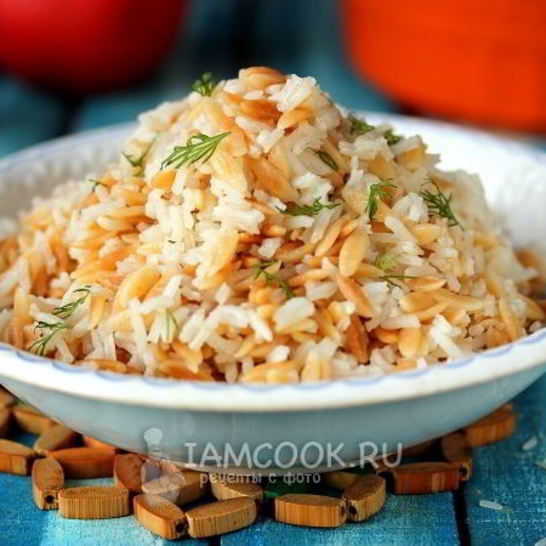 Рецепт пилава из пасты орзо и риса