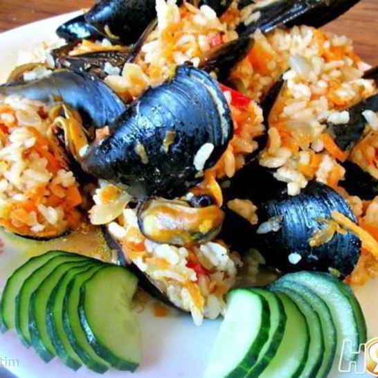 Рецепт пилава — плова из мидий