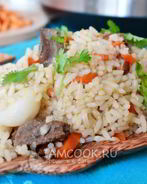 Плов из баранины в мультиварке