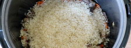 плов из баранины в мультиварке. Шаг 10