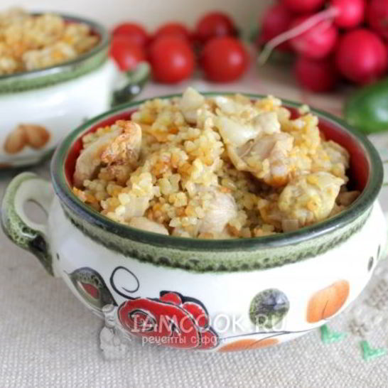 Рецепт плова из булгура с курицей