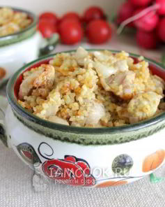Плов из булгура с курицей