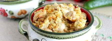 плов из булгура с курицей. Шаг 9