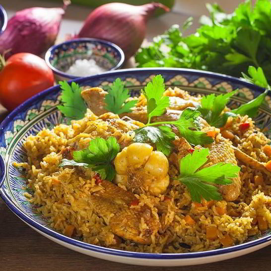 Рецепт плова из бурого риса с курицей