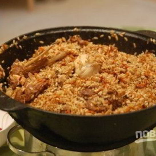 Рецепт плова из говядины в казане