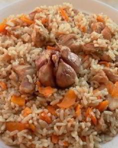 Плов из куриных бедрышек