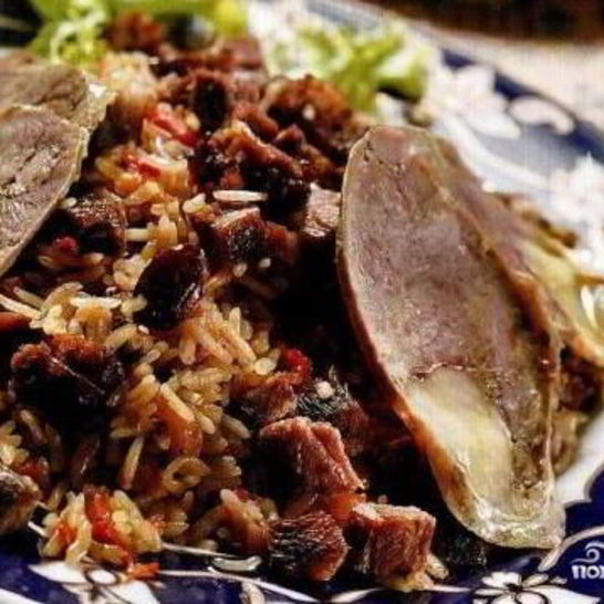 Рецепт плова с бараниной и сухофруктами