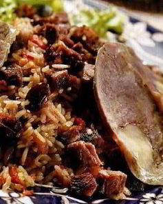 Плов с бараниной и сухофруктами