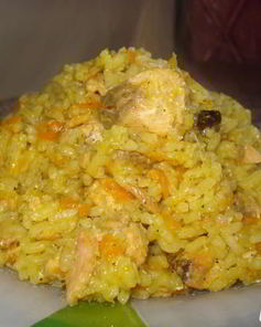 Плов с горбушей