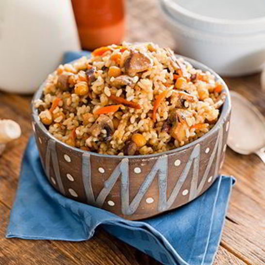 Рецепт плова с грибами и нутом