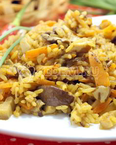 Плов с грибами