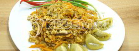 плов с грибами. Шаг 7