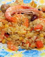 Плов с креветками