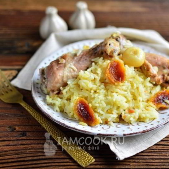 Рецепт плова с куриными ножками в мультиварке