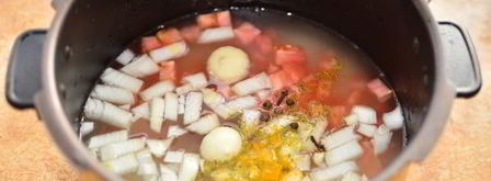 плов с куриными ножками в мультиварке. Шаг 6