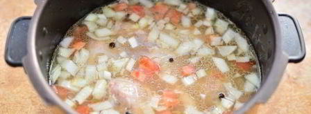 плов с куриными ножками в мультиварке. Шаг 7