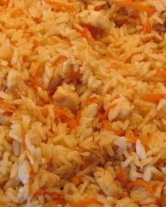 Плов с курицей в кастрюле