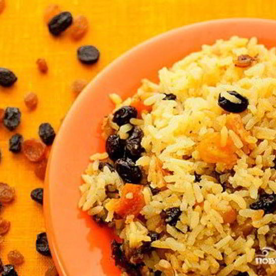 Рецепт плова с сухофруктами