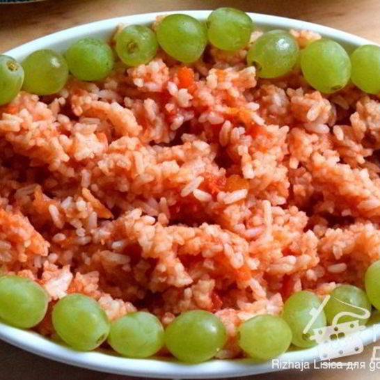 Рецепт плова с томатом и виноградом