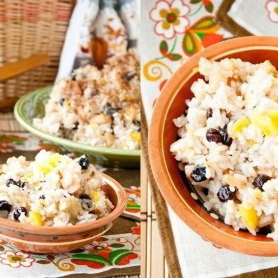 Рецепт плова с тыквой и фруктами