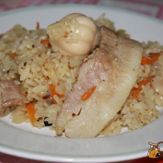 Рецепт плова со свиным беконом