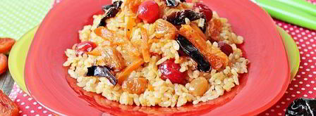 постный плов с сухофруктами. Шаг 12