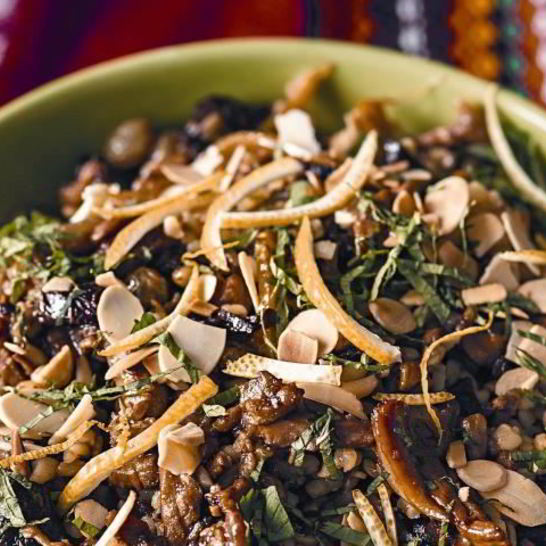 Рецепт тунисского пилава из булгура с курицей и сухофруктами