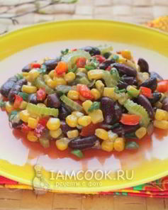 Постный Суккоташ — гарнир из фасоли и кукурузы