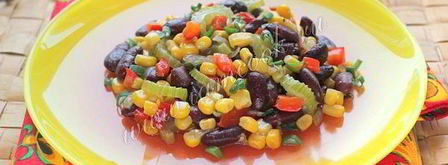 постный суккоташ — гарнир из фасоли и кукурузы. Шаг 8