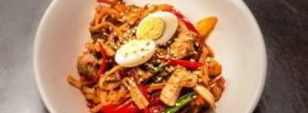 пшеничная лапша с курицей и овощами. Шаг 6