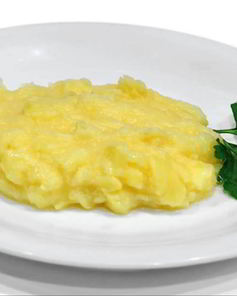 Пюре картофельное с яйцом без молока