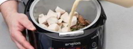 фрикасе из курицы в мультиварке. Шаг 3