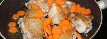 фрикасе из курицы в томате. Шаг 2