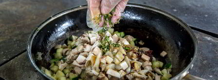 грибное рагу с диким рисом. Шаг 7