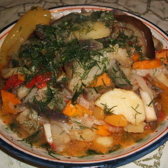 Рецепт овощного рагу дамлама