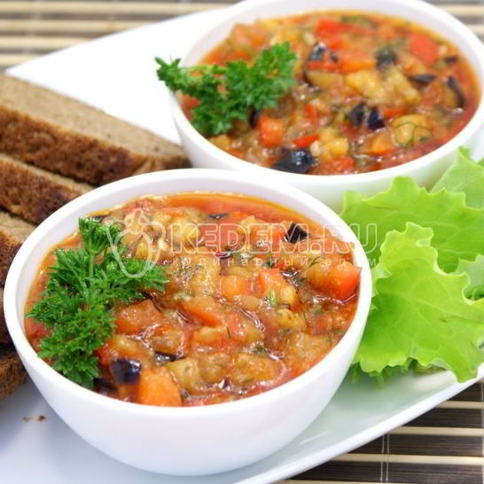 Рецепт овощного рагу с баклажанами