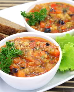 Овощное рагу с баклажанами