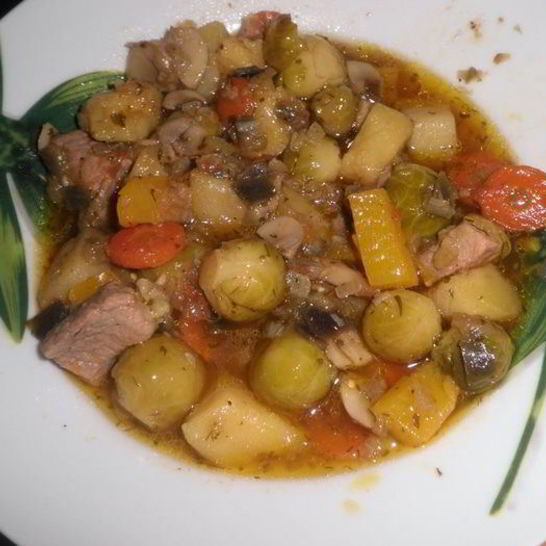 Рецепт овощного рагу с брюссельской капустой