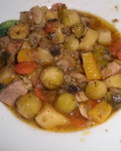 Овощное рагу с брюссельской капустой