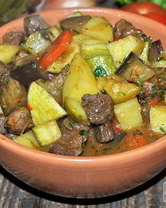 Овощное рагу с говядиной