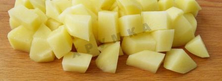 овощное рагу с кабачками, баклажанами и картофелем. Шаг 2