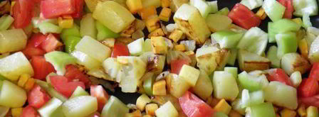 овощное рагу с кабачками, баклажанами и картофелем. Шаг 8