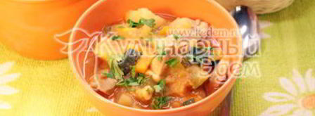 овощное рагу с кабачками цукини. Шаг 6