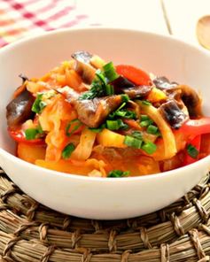 Овощное рагу с картофелем и грибами